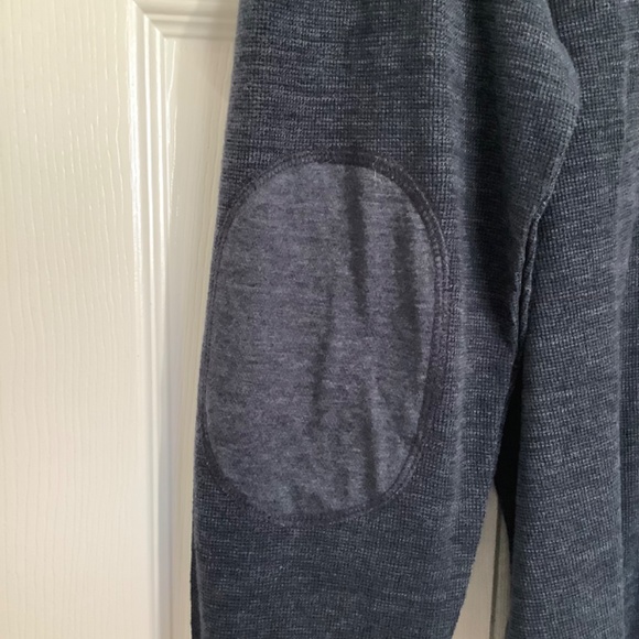 Mens XL - New PD&C Long Sleeve Henley Button Shirt Navy Blue Cotton Polyester - Picture 3 of 10